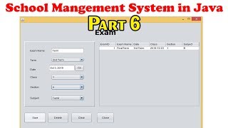 School Management System Step by Step in Java Part 6