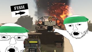 Fish States destroyed Merkava near the Dustbowl II | Roblox: MTC4