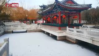 北京迎来兔年首场降雪