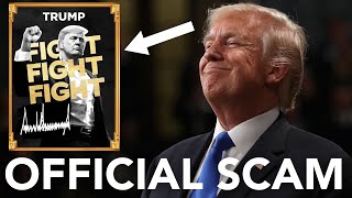 Official Trump meme COIN crypto scam