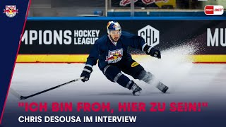 Interview mit Stürmer Chris DeSousa | CHL 2022/23 Red Bulls vs Tappara Tampere | Red Bull München