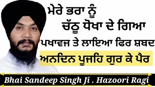 ਅਨਦਿਨ ਪੂਜਹਿ ਗੁਰ ਕੇ ਪੈਰ bhai sandeep singh ji hazoori ragi sri darbar sahib gurbani shabad kirtan