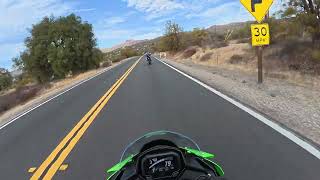 ZX4RR riding with big bikes