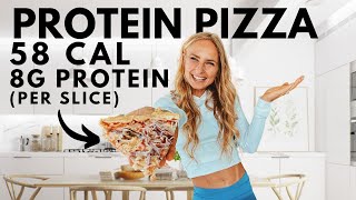 HIGH PROTEIN LOW CAL PROTEIN PIZZA (350 cal for FULL PIZZA) Delicious easy & quick anabolic recipe.