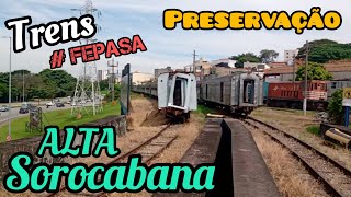 ANTIGOS TRENS DA FEPASA EM SOROCABA # SOROCABANA Movimento de Preservação Ferroviária