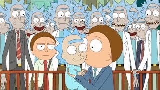 Morty kisses baby rick clone (Rick and Morty)