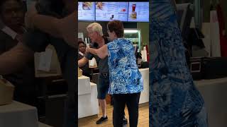 crazy McDonald’s lady screams your the devil at old man! #publicfreakoutcompilation