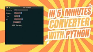 Build a Professional Unit Converter in Python with Tkinter – Beginner Tutorial!