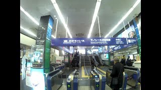 【4K乗換動画】東京モノレール　浜松町駅ー都営大江戸線　大門駅　乗換