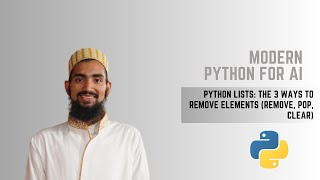 Python Lists: The 3 Ways to Remove Elements (remove, pop, clear)