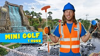 Mini Golf Putt Putt with Handyman Hal | Tools for Kids | Handyman Hal Fun Videos for Kids