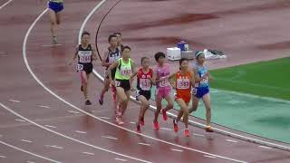 20190720筑前地区中学陸上大会 女子1500m決勝最終組