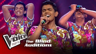 Thisara Vageesha | Sanda Mithuri (සඳ මිතුරි) | Blind Auditions | The Voice Teens Sri Lanka