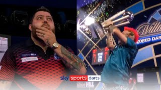 Michael Smith fights back tears as Peter Wright lifts 2022 World Darts Championship trophy!