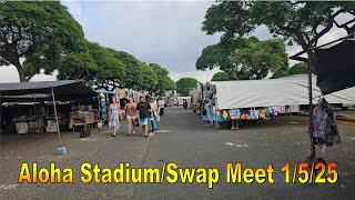 [4K] Aloha Stadium Swap Meet / Flea Market 1/5/25 in Aiea, Oahu, Hawaii #alohastadium #swapmeet