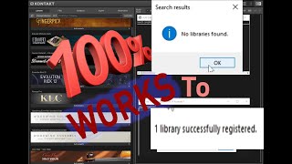 KONTAKT LIBRARY NOT SHOWING OR LOAD 100 % SOLVED