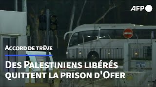 Libération de prisonniers palestiniens en vertu de l'accord de trêve | AFP Images