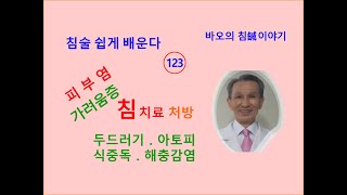 침술 쉽게 123 피부 질환 두드러기 가려움증 아토피 식중독 해충 감염