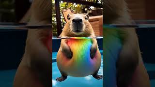 I bet you've never seen such a beautiful Capibala before#cute #capybara  #funny#animals#asmr