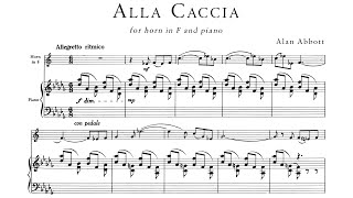 [Score] Alan Abbott - Alla Caccia (for horn and piano)