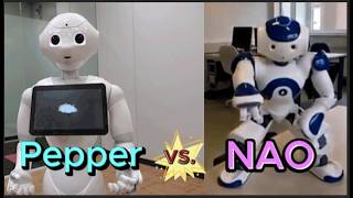 Pepper robot vs. NAO robot, from SoftBank Robotics\