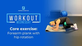 Core exercise: The forearm plank with hip rotation and gliders