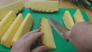 How To Cut A Pineapple - How To Cut Pineapple - Cutting A Pineapple