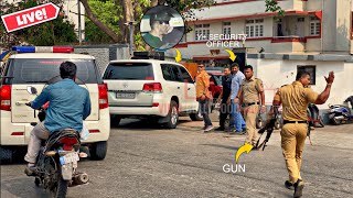 LIVE : Post Shoot Salman Khan with Tight Security arrives at his Galaxy House
