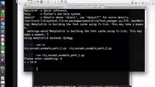 Advanced Python 1: Try/Except and Assert