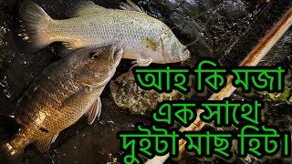 আহ কি মজা🫰🫰এক সাথে দুইটা মাছ হিট।