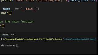 GST Calculator in python