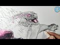 How to Draw pink GODZILLA /from godzilla x kong the new empire