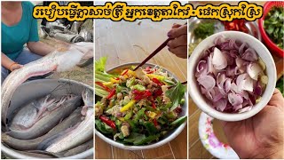 របៀបធ្វើភ្លាសាច់ត្រី អ្នកខេត្តតាកែវ - Fish Salad | Plea Sach Trey | ផេកស្រុកស្រែ