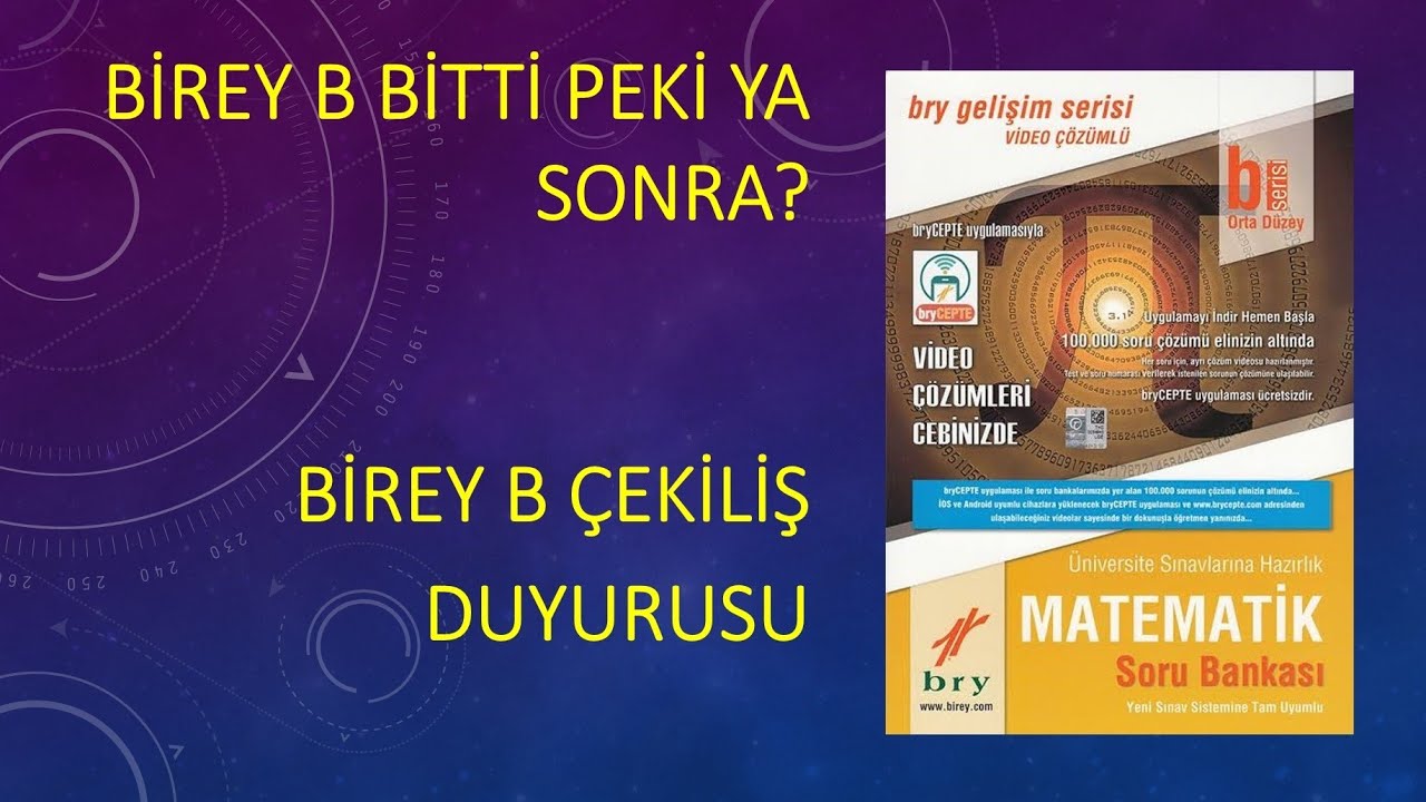 Birey B Bitti. Peki Ya Sonra? Birey B Çekiliş Duyurusu! - YouTube