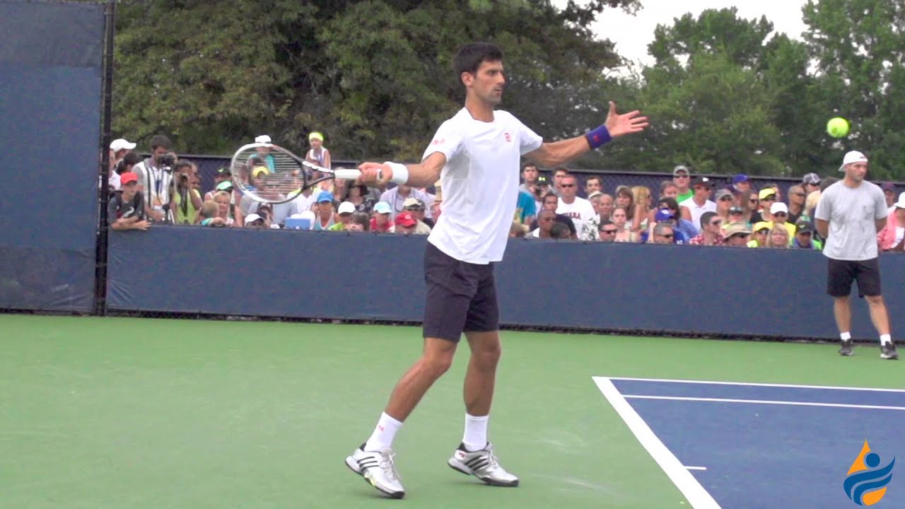 Novak Djokovic Slow Motion Forehand & Backhand 240FPS 1080p - YouTube