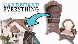 Cardboard Living Room Furniture!! DIY with Free Patterns!!