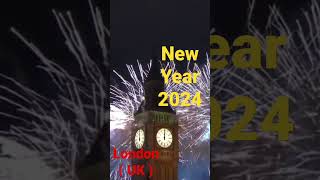London new year fireworks 2024 / new year countdown 2024 / New year london uk 2024 firework eve