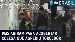 Mensagens mostram que PMs agiram para acobertar colega que agrediu torcedor | SBT Brasil (07/09/22)