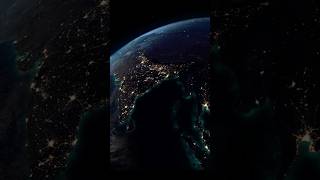 How Earth looks from space 🌍 India Day to Night from Space #shorts #space #earth #interstellar