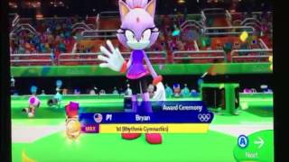 Mario and Sonic at the Rio 2016 Olympic Games- Blaze's Victory Animation