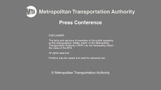 MTA Press Conference - 09/12/2019