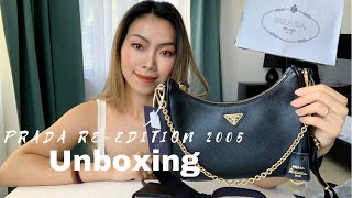 生日禮物開箱文 ｜Unboxing Prada Re-Edition 2005 Saffiano leather bag