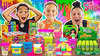 Mixing All Our Store Bought Play Dough Slimes With DJ's Clubhouse!!