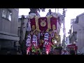 平成30年7月29日石切夏季大祭植附太鼓台巡行 夜宮入前