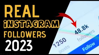 How To Get Free Instagram Followers In 2023 100% Real Followers #Instagram