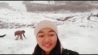 Yempang village first time snow