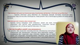 Etika Penelitian Kesehatan Masyarakat|video|