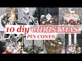 10 Simple Christmas Decorations Using Pine Cones | DIY Christmas Decor