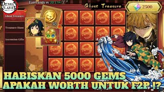 Habiskan 5000 Gems Event Ghost Treasure apakah Worth‼️Demon Slayer Blade of Hashira