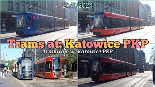 Silesian Trams at: Katowice Station - Tramwaje Śląskie w Katowicach PKP